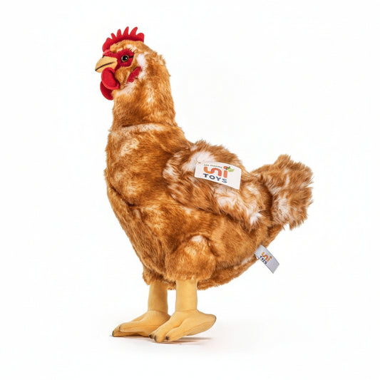 Uni-Toys Henne braun 37 cm Plüschtier Plüschhenne Vogel