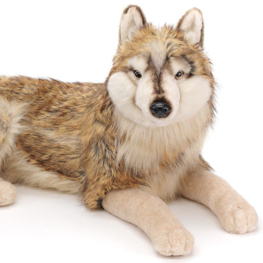 Uni-Toys Wolf Lupus liegend 100 cm Plüschtier Kuscheltier