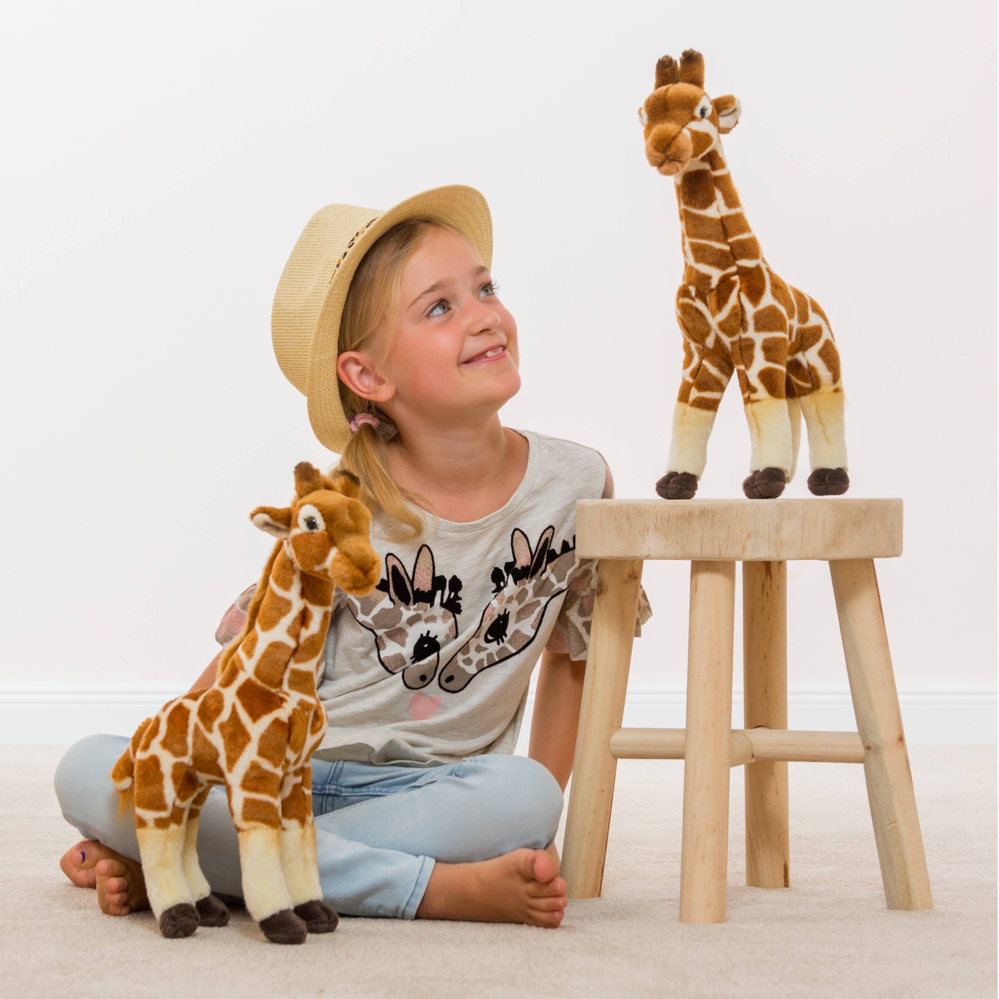 Giraffe stehend 38 cm - Plüschtier - Stofftier