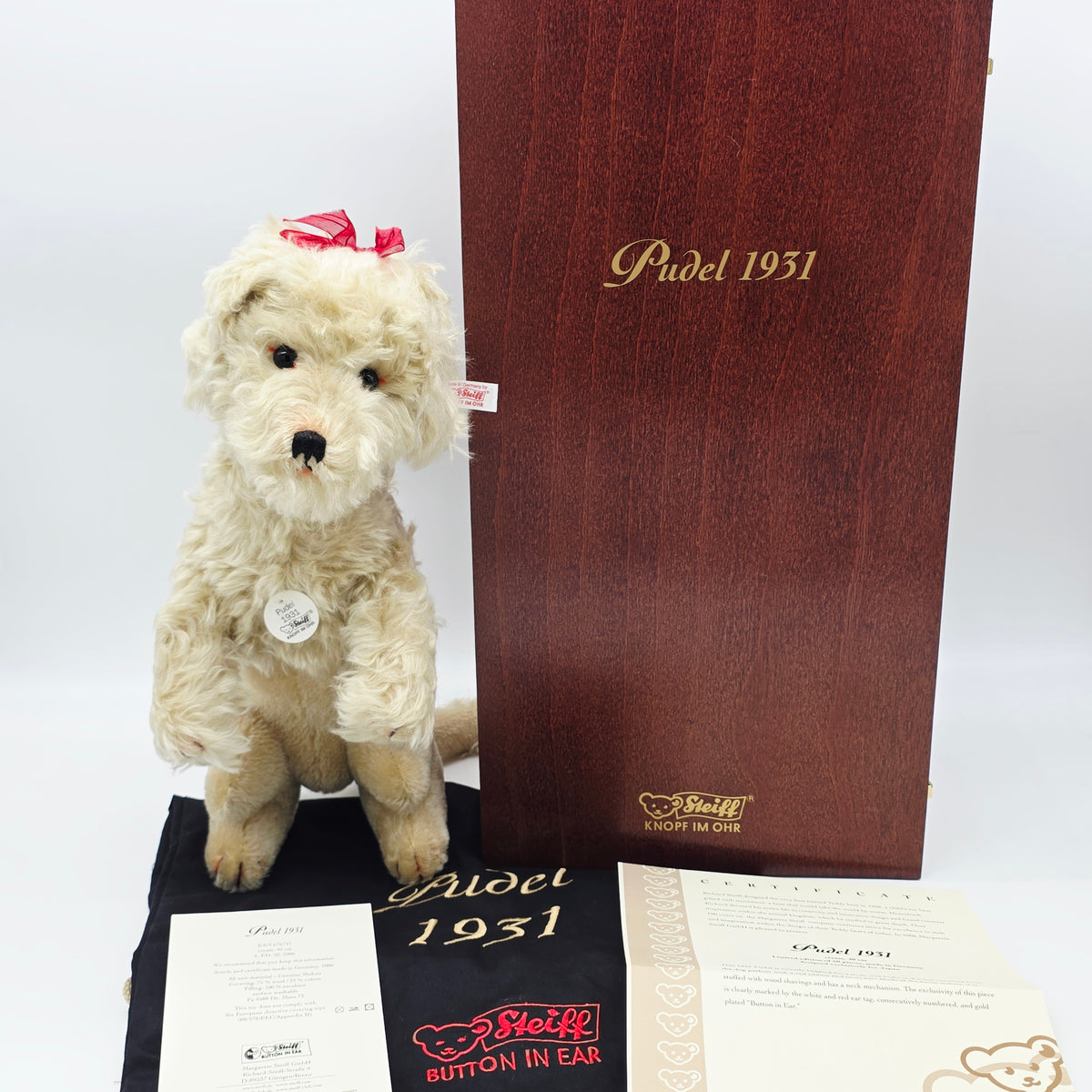 Steiff 676741 Pudel 1931 40 cm Jahr 2006 limitiert 50 Stück