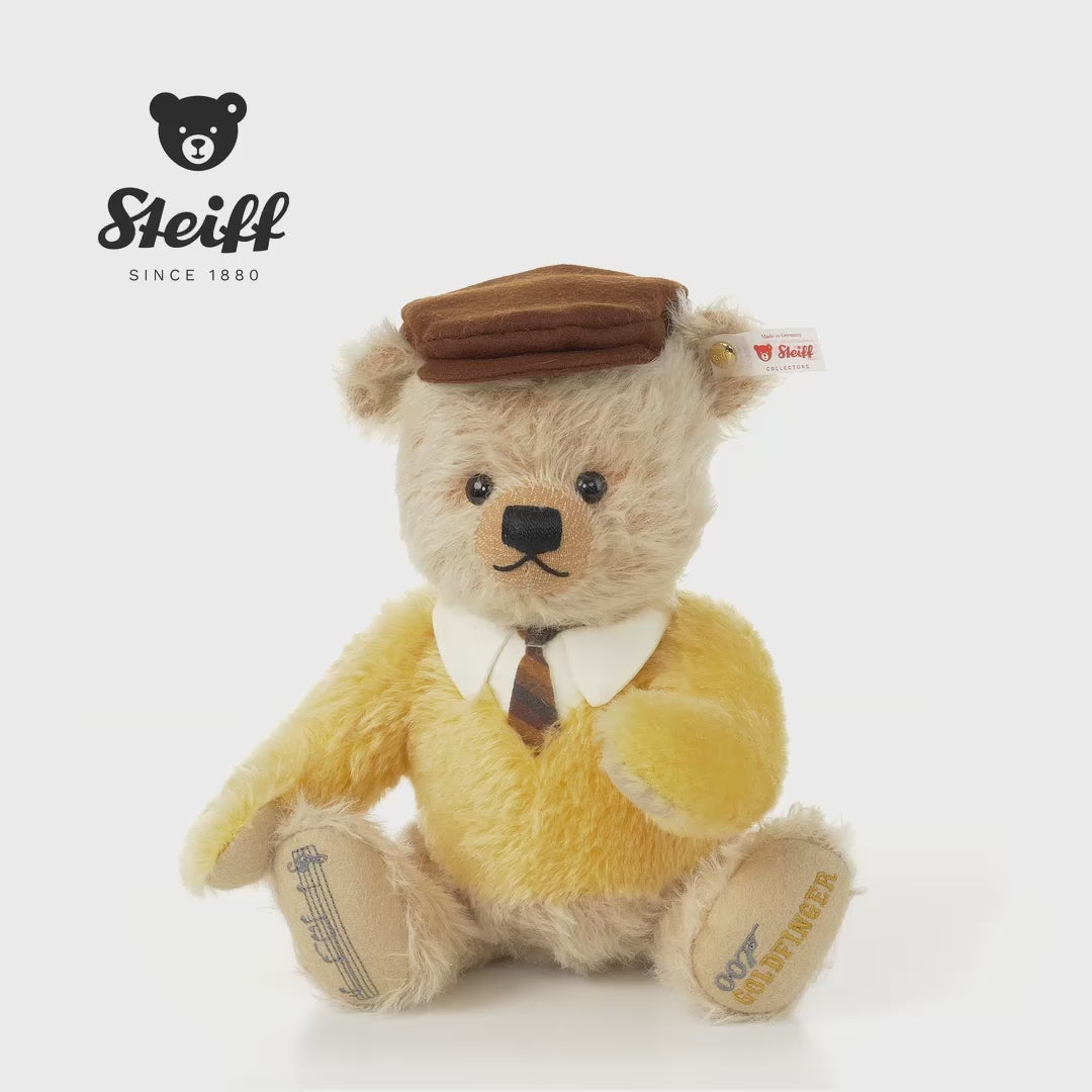 Steiff 007644 007 Auric Goldfinger Teddybär Bösewichte 