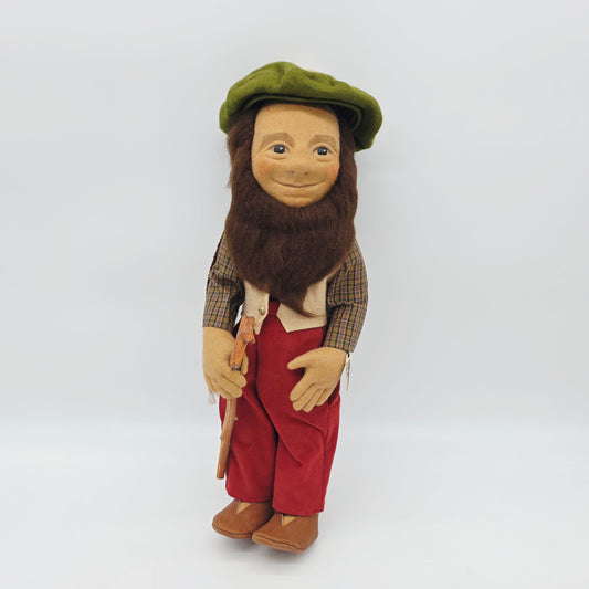 R. John Wright Puppe mit Bart 1989