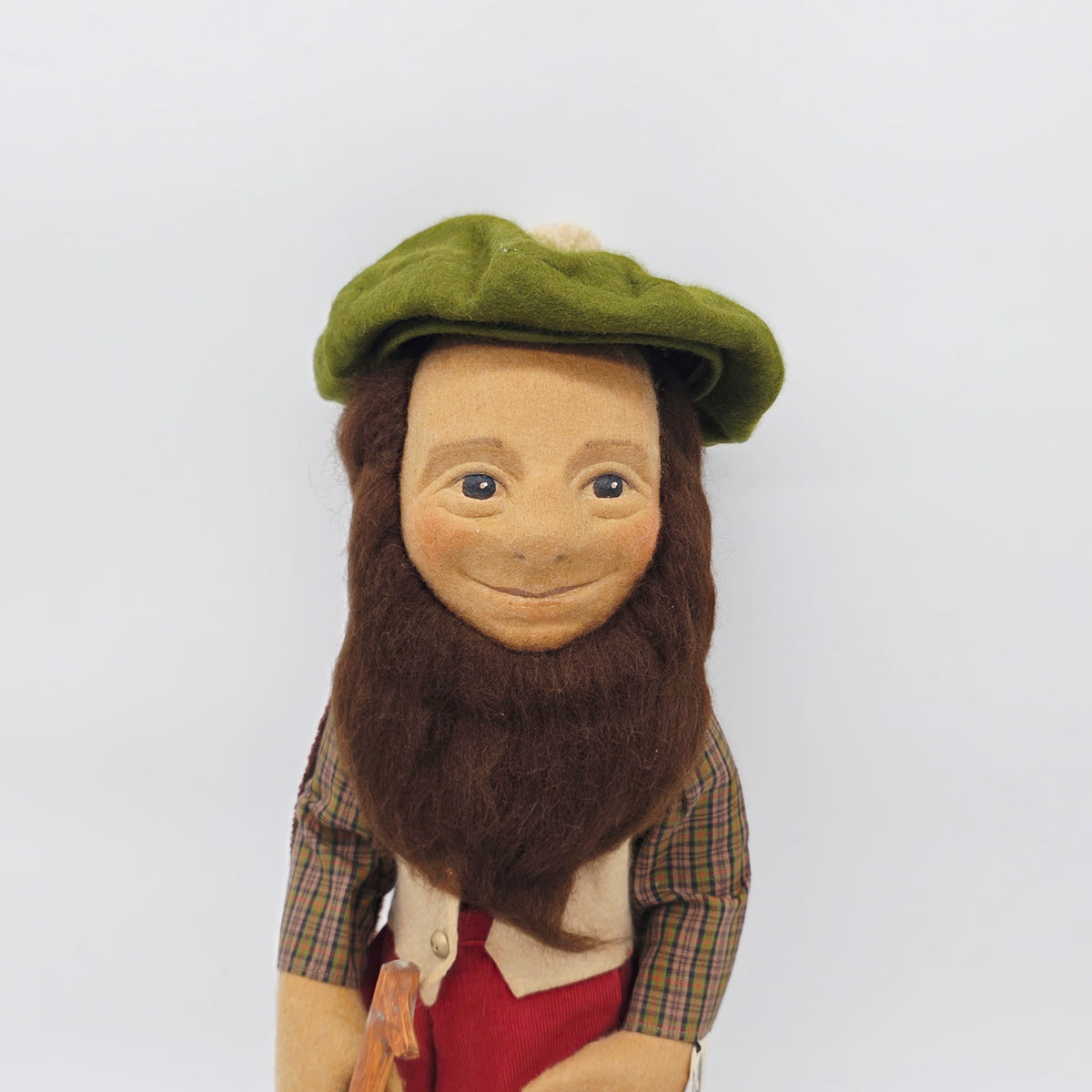 R. John Wright Puppe mit Bart 1989