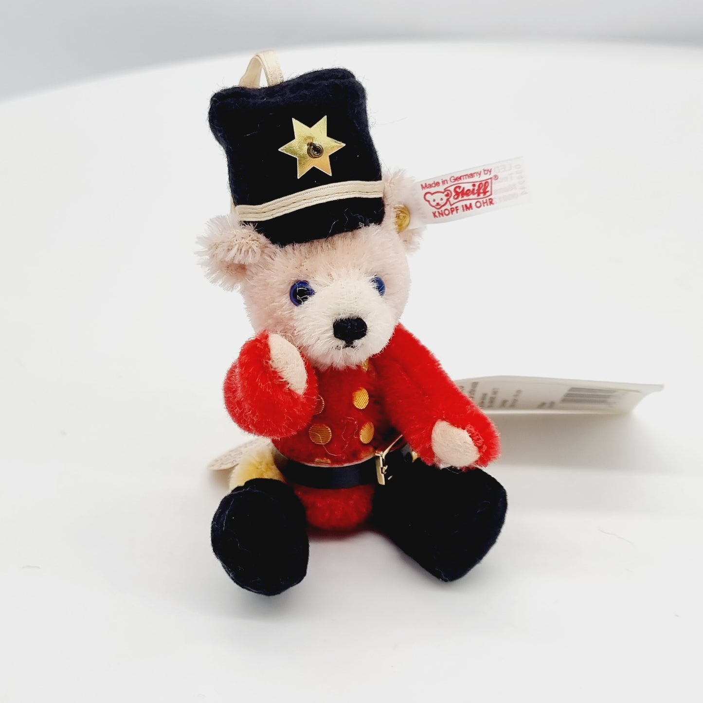 Nr. 12! Steiff 034244 Teddybär Nussknacker Ornament 12 cm aus dem Steiff Archiv