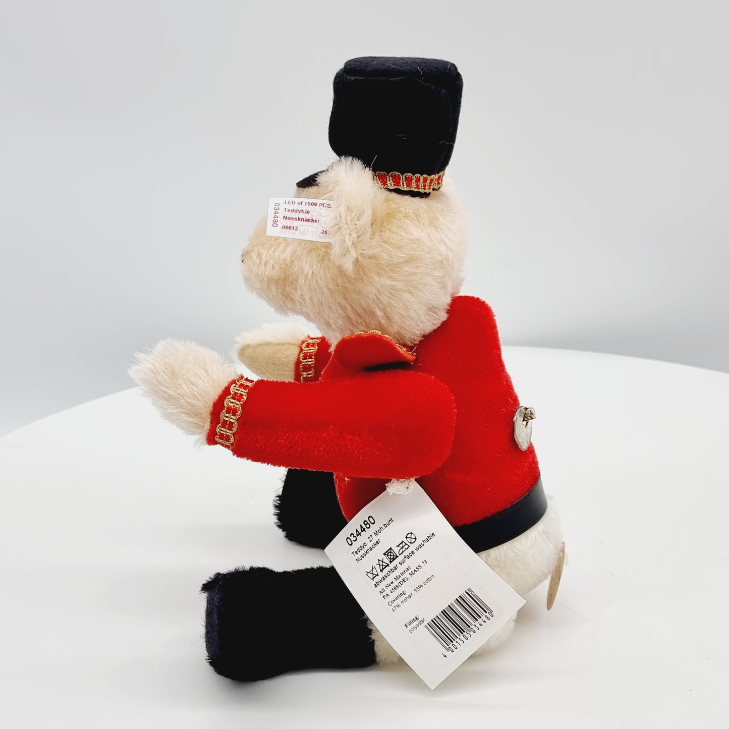 Nr. 12! Steiff 034480 Teddybär Nussknacker 27 cm limitiert 1500 Jahr 2014 aus dem Steiff Archiv