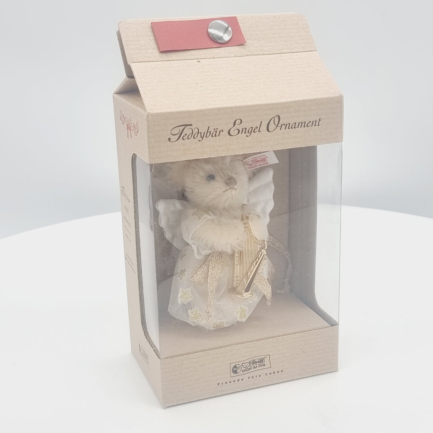 Nr. 12! Steiff 037863 Engel Ornament Teddybär 11 cm aus dem Steiff Archiv