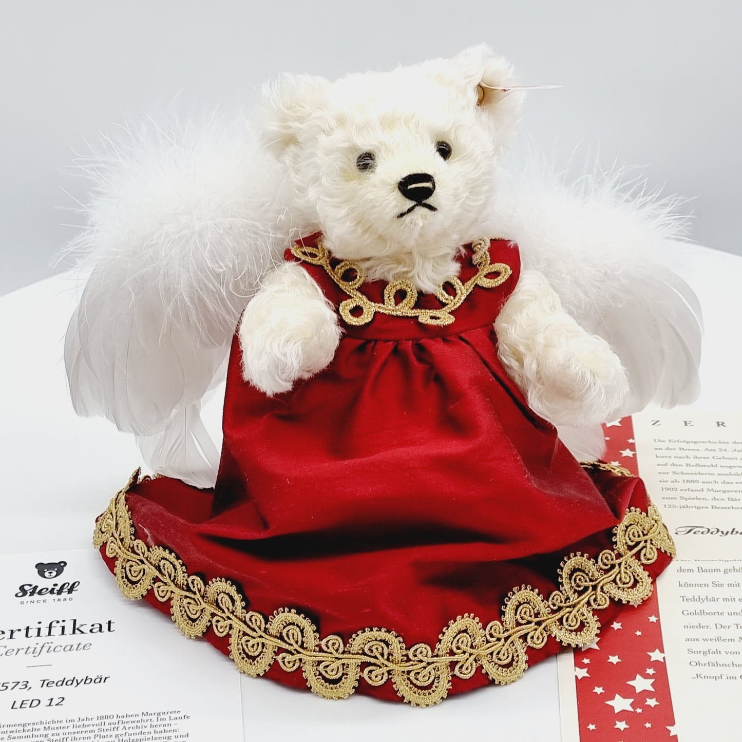 Nr. 12! Steiff 037573 Teddybär Christbaumspitze limitiert 2000 aus 2005 20 cm aus dem Steiff Archiv