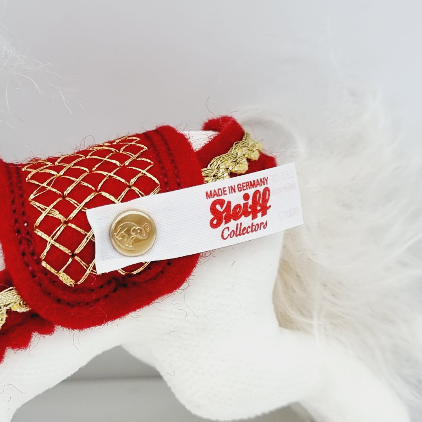 Nr. 12! Steiff 006920 Weihnachtspferd Ornament 10 cm aus dem Steiff Archiv