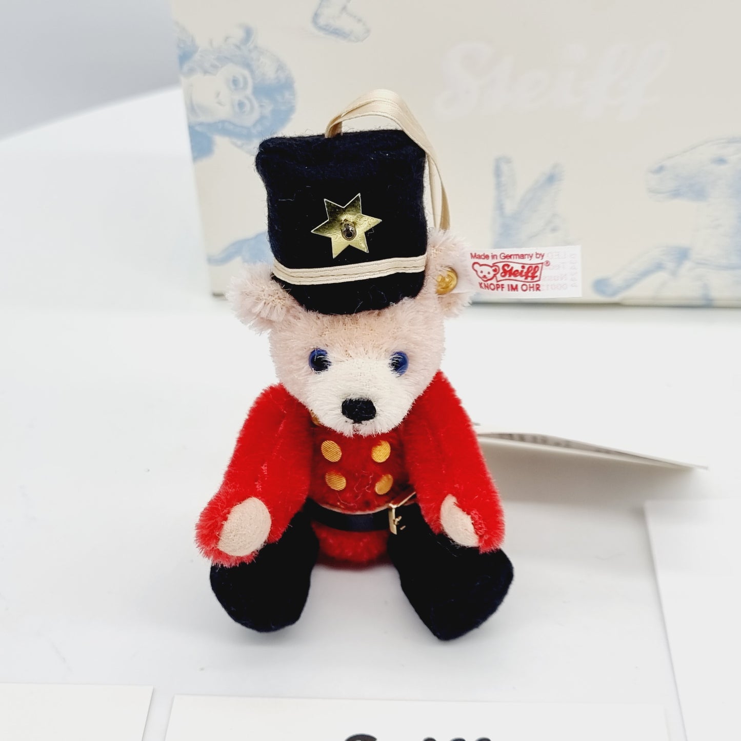 Nr. 12! Steiff 034244 Teddybär Nussknacker Ornament 12 cm aus dem Steiff Archiv