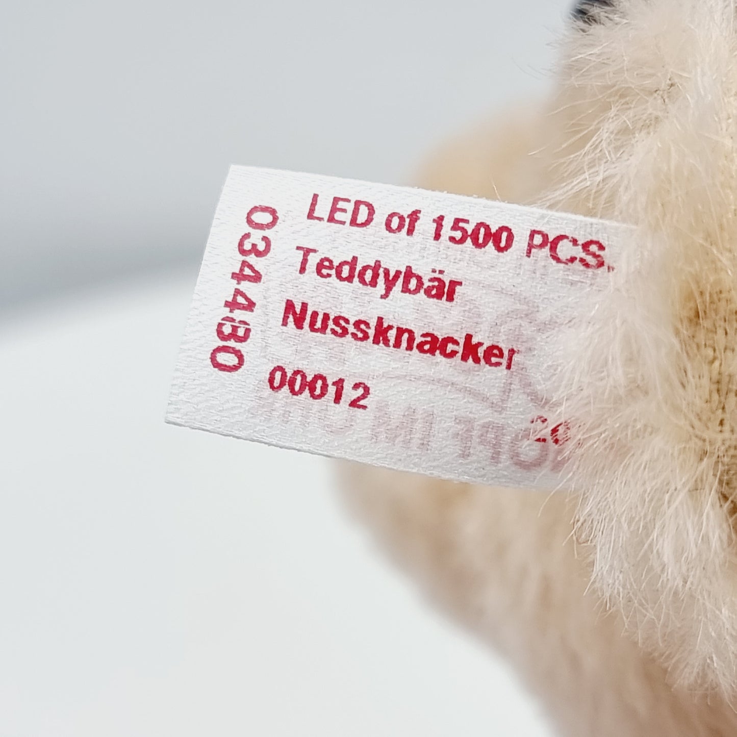 Nr. 12! Steiff 034480 Teddybär Nussknacker 27 cm limitiert 1500 Jahr 2014 aus dem Steiff Archiv