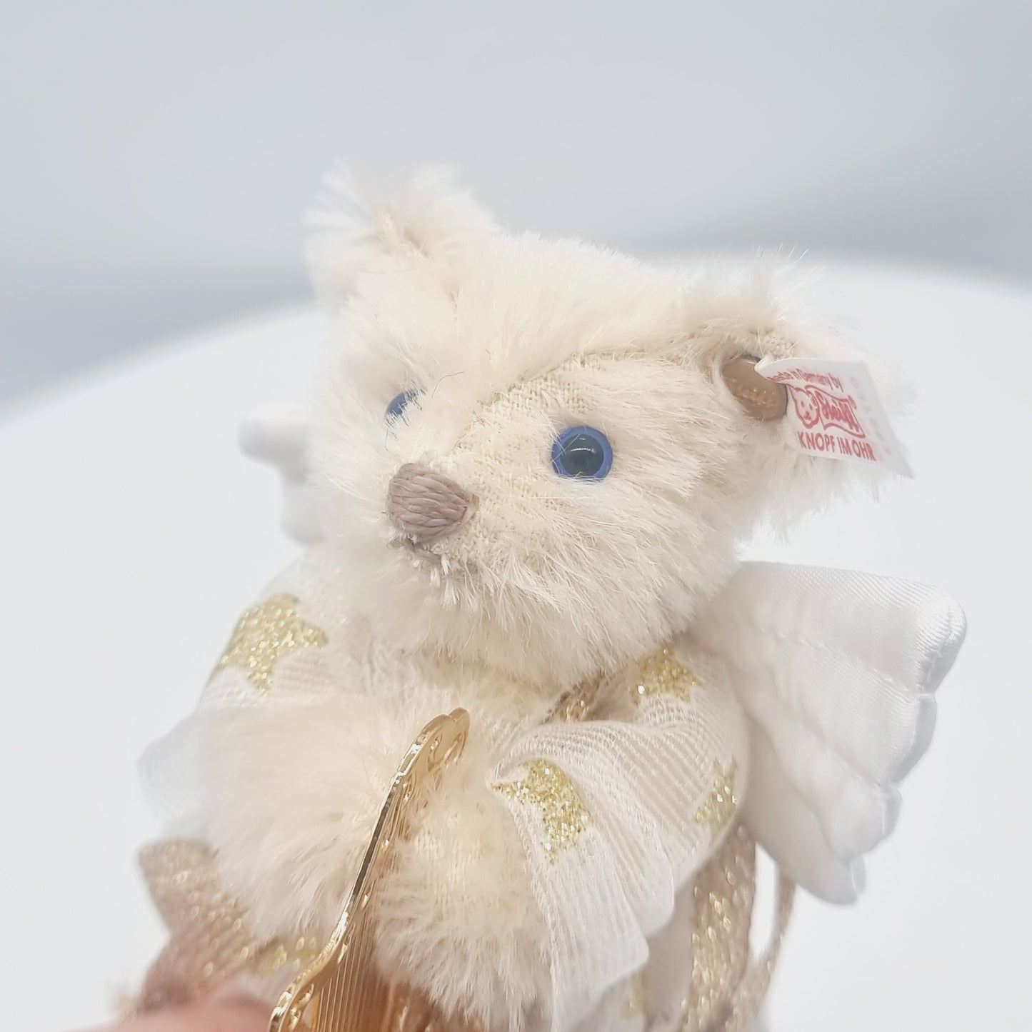 Nr. 12! Steiff 037863 Engel Ornament Teddybär 11 cm aus dem Steiff Archiv