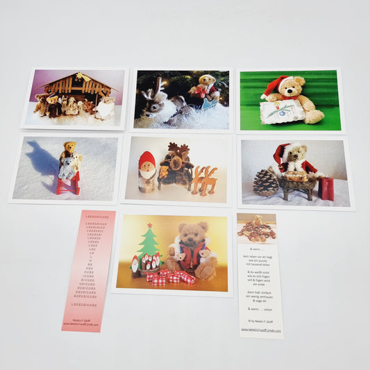 Weihnachtliche Kartengrüße - Freunde fürs Leben - 7 Faltkarten - Kerstin F. Wolff