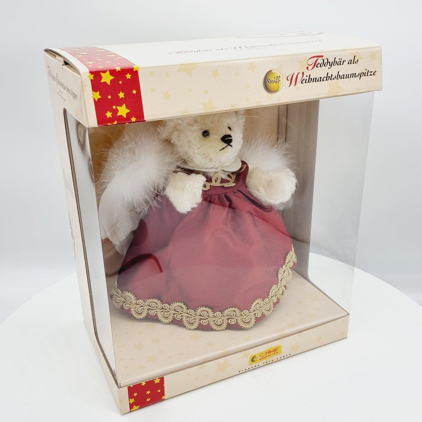 Nr. 12! Steiff 037573 Teddybär Christbaumspitze limitiert 2000 aus 2005 20 cm aus dem Steiff Archiv