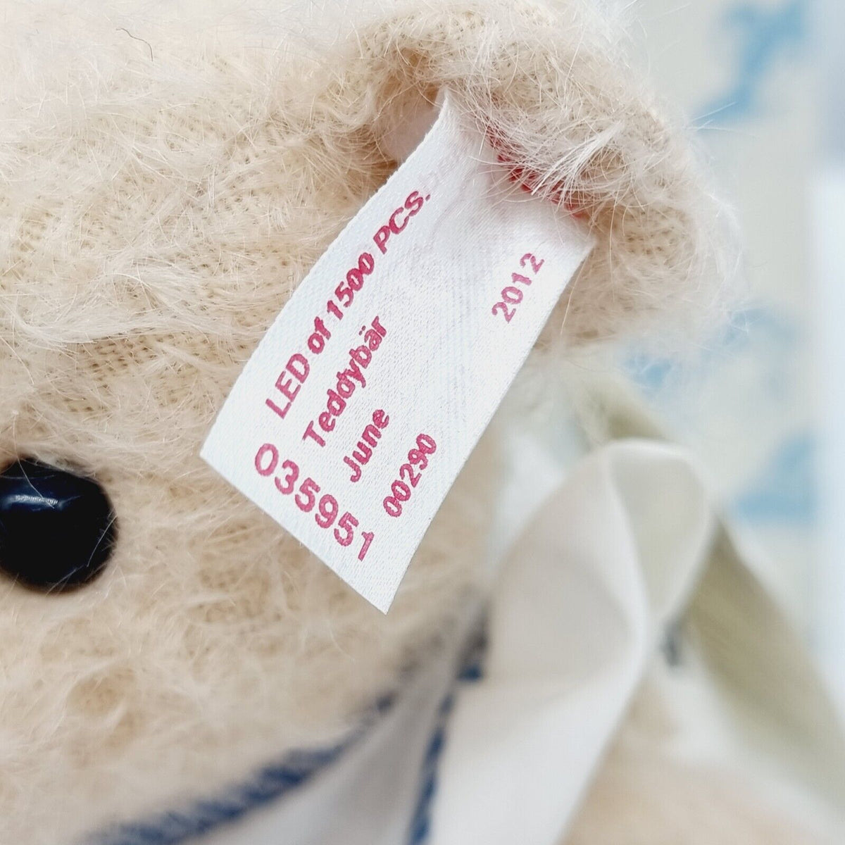 Steiff 035951 Teddybär June limitiert 1500 aus 2012 24 cm Mohair
