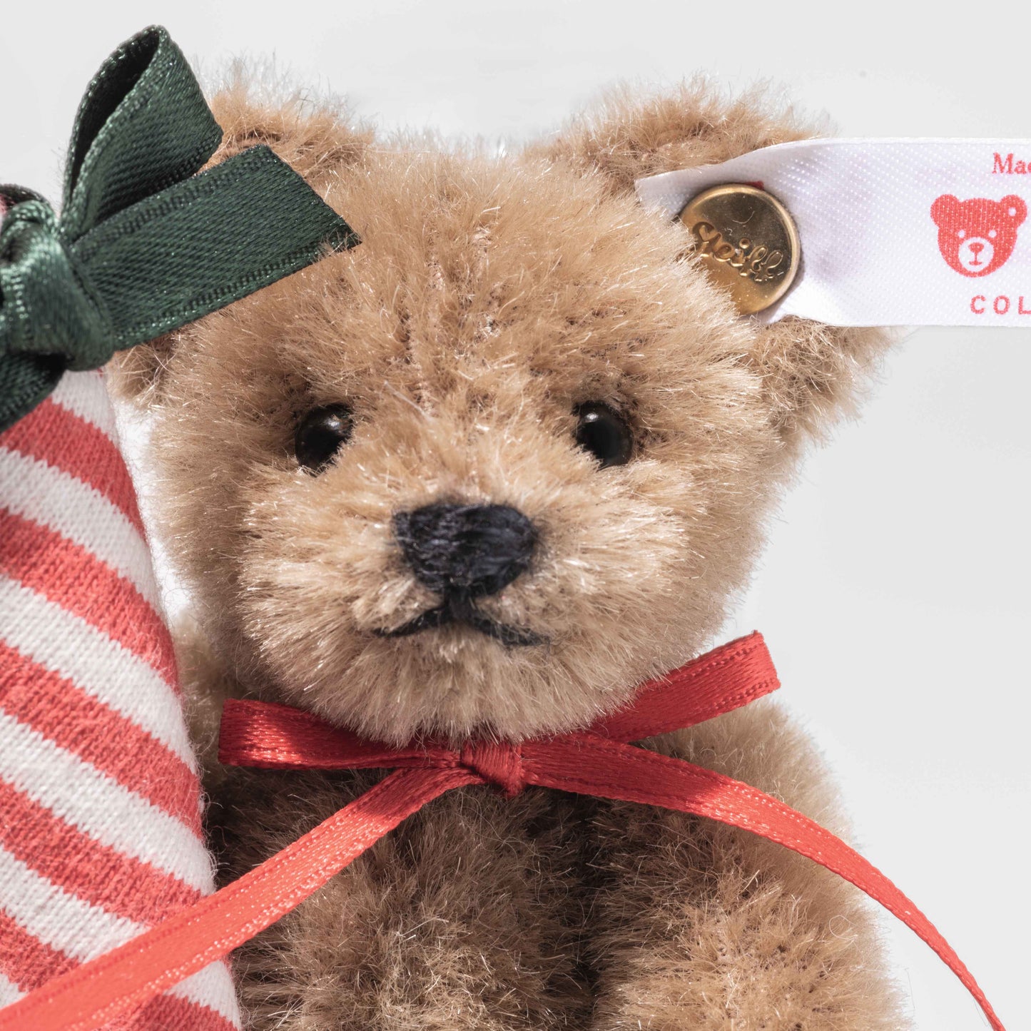 Steiff 005817 Teddybär mit Zuckerstange Ornament 8 cm