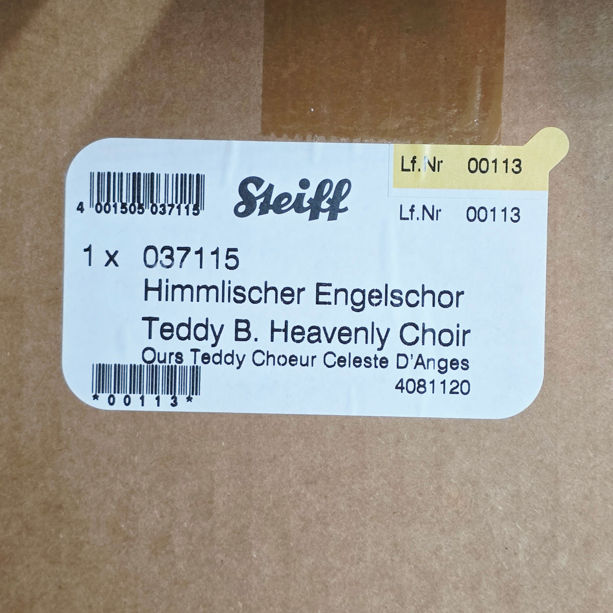 Steiff 037115 Himmlischer Engelschor auf Wolke Jahr 2008 limitiert