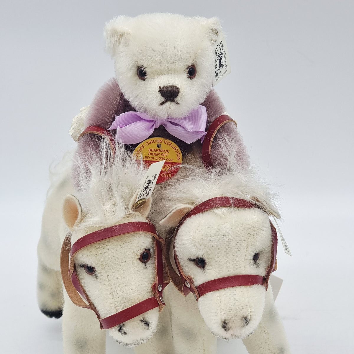 Steiff 650550 Bear Back Rider Set Golden age of the Circus limitiert