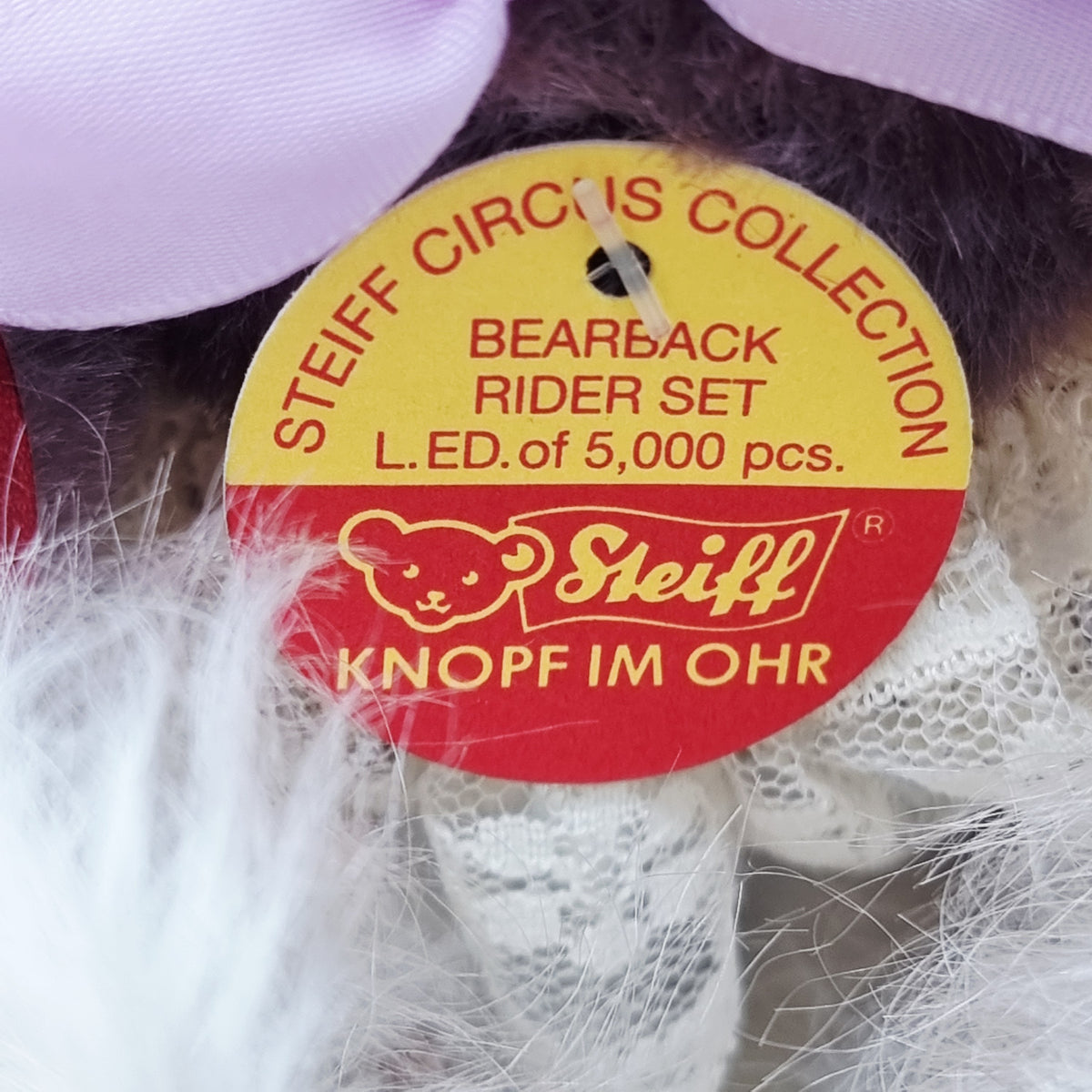 Steiff 650550 Bear Back Rider Set Golden age of the Circus limitiert
