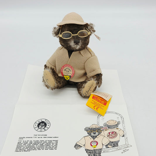 Steiff 651854 Safari Teddybär 19 cm mit Unterschrift