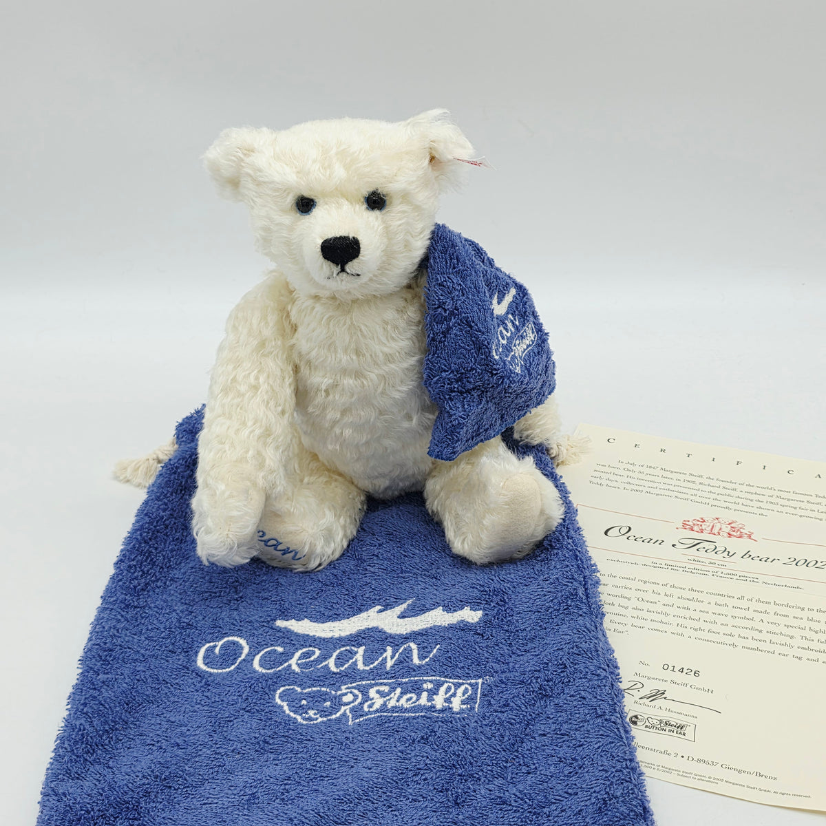 Steiff 660801 Ocean Teddybär 30 cm Jahr 2002 limitiert