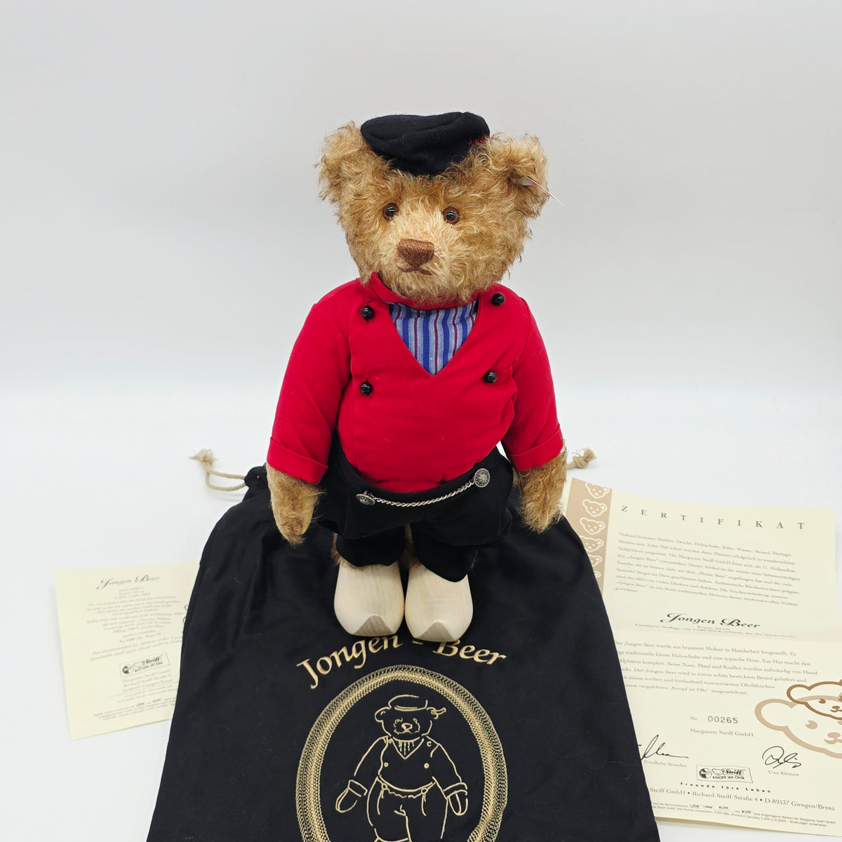 Steiff 662072 Jongen Beer Teddybär Holland 34 cm Jahr 2005 limitiert