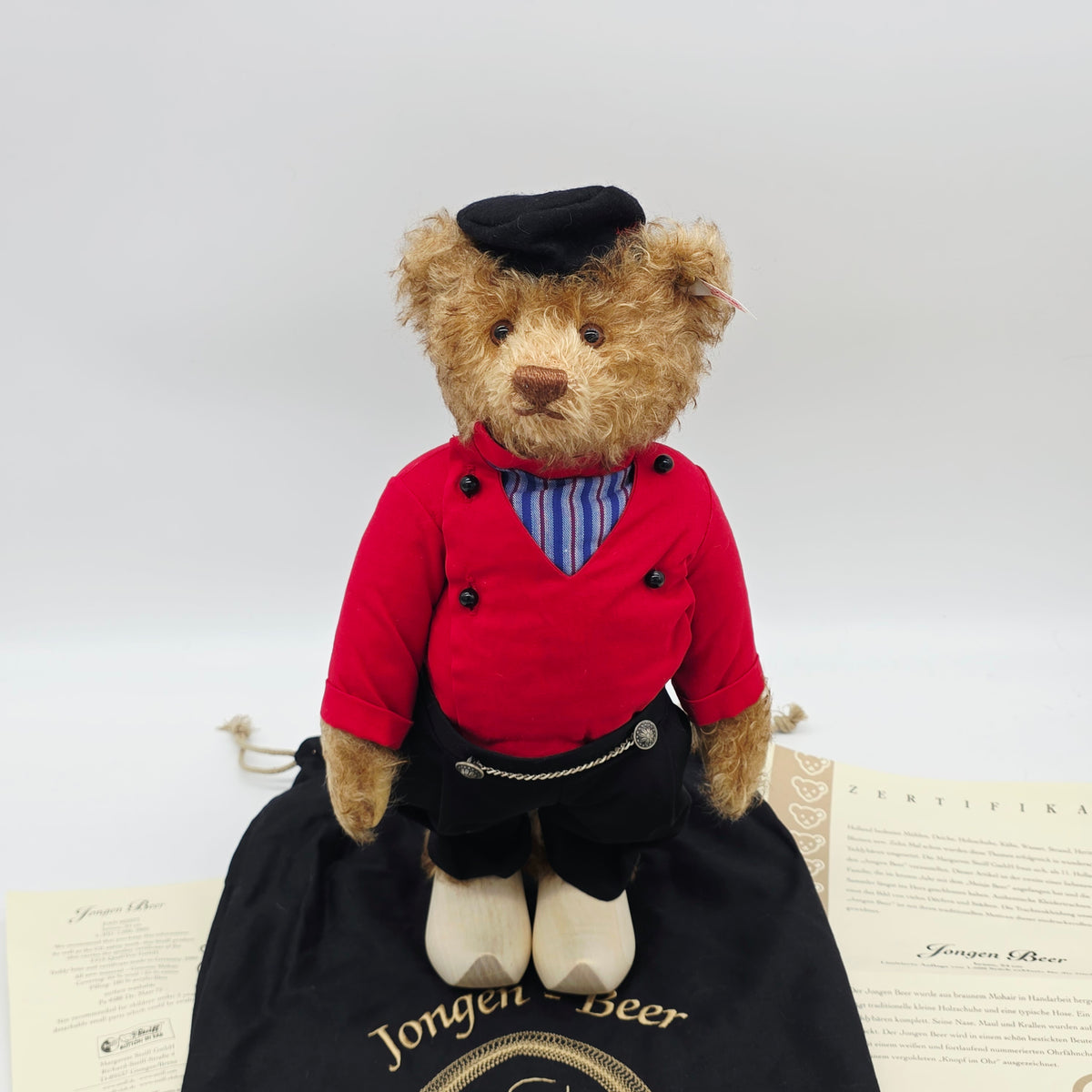 Steiff 662072 Jongen Beer Teddybär Holland 34 cm Jahr 2005 limitiert