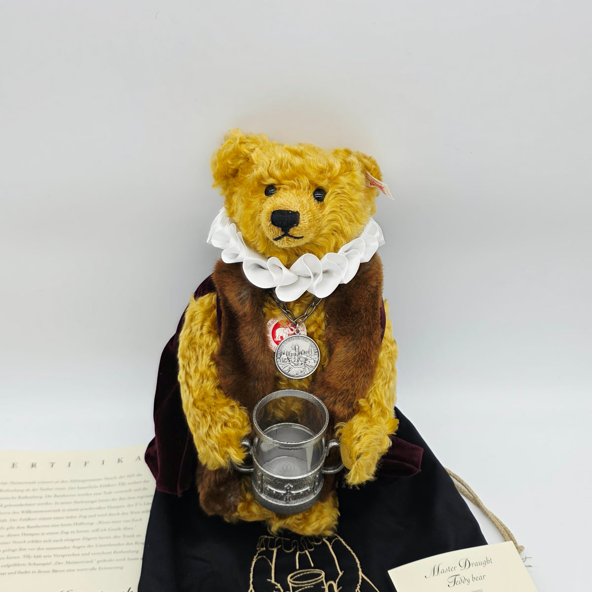 Steiff 672033 Meistertrunk Teddybär 28 cm Jahr 2005 Mohair limitiert