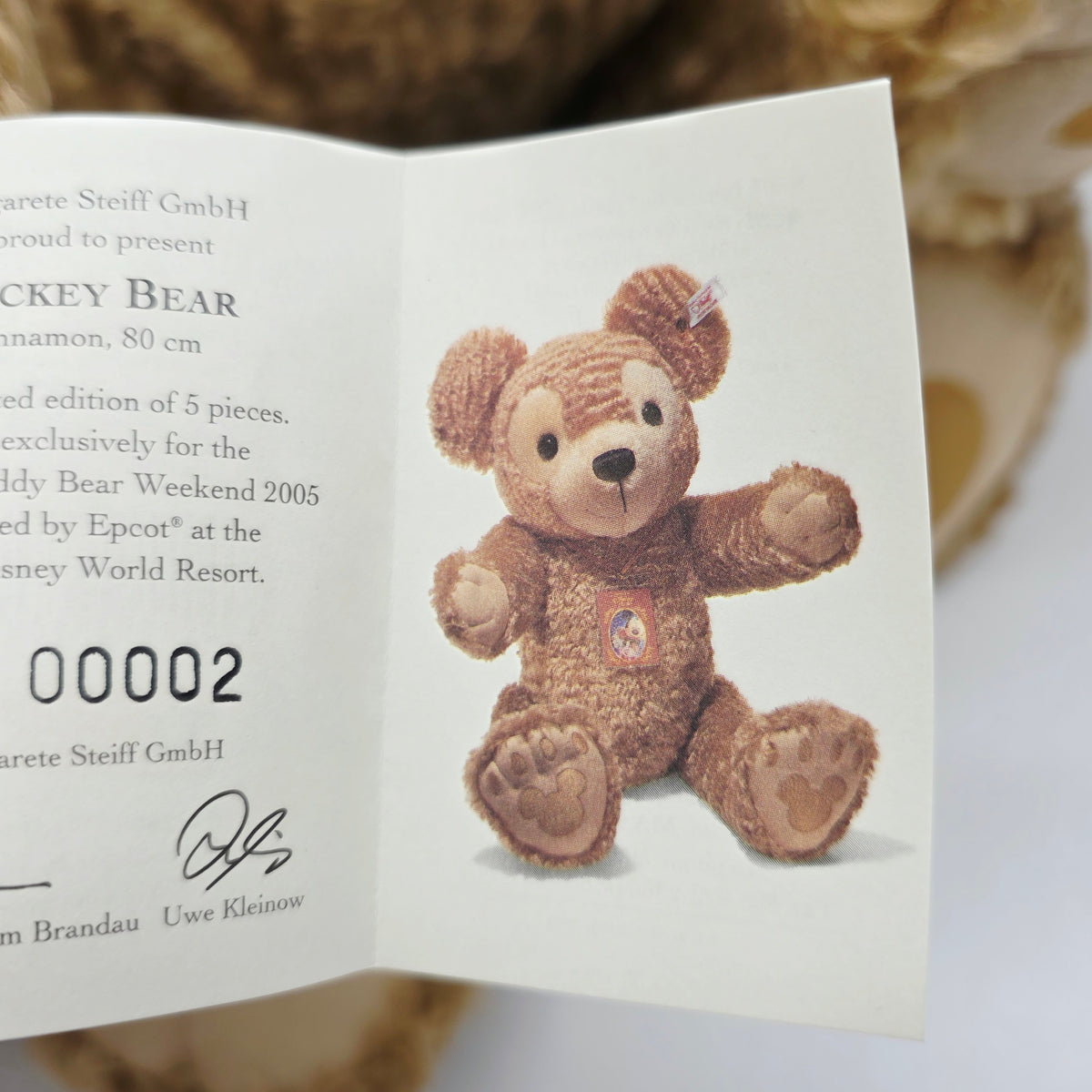Steiff 680311 Mickey Bear 80 cm Walt Disney Convention 2005 limitiert 5 Exemplare