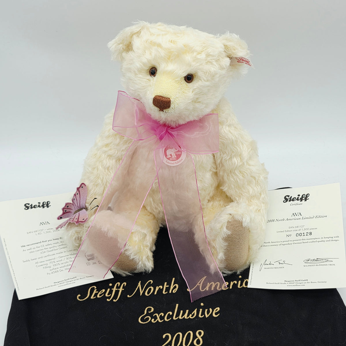 Steiff 681127 Ava Teddybär 33 cm Jahr 2008 limitiert