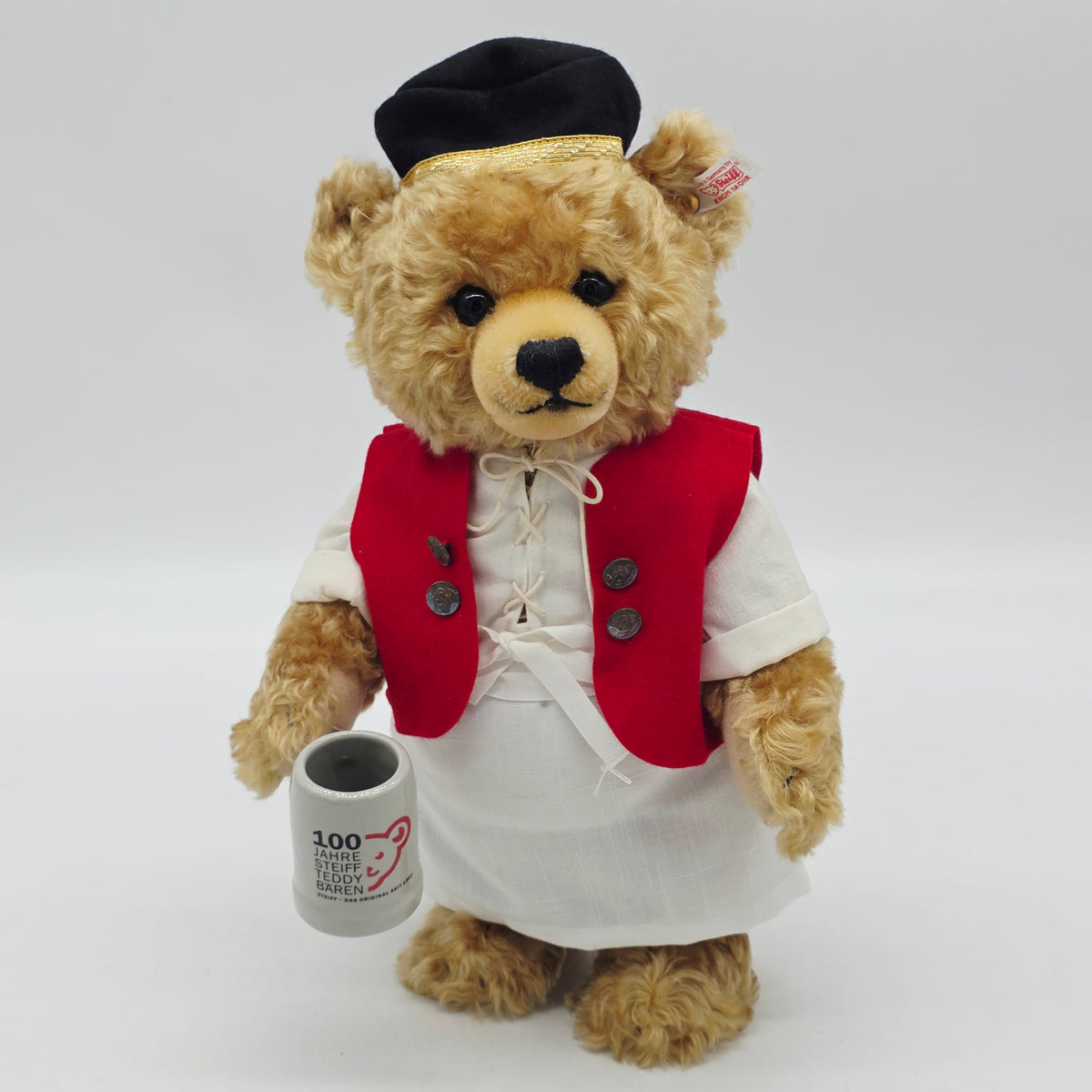 Steiff 994821 Bernhard der Postbräu Teddybär blond 34 cm