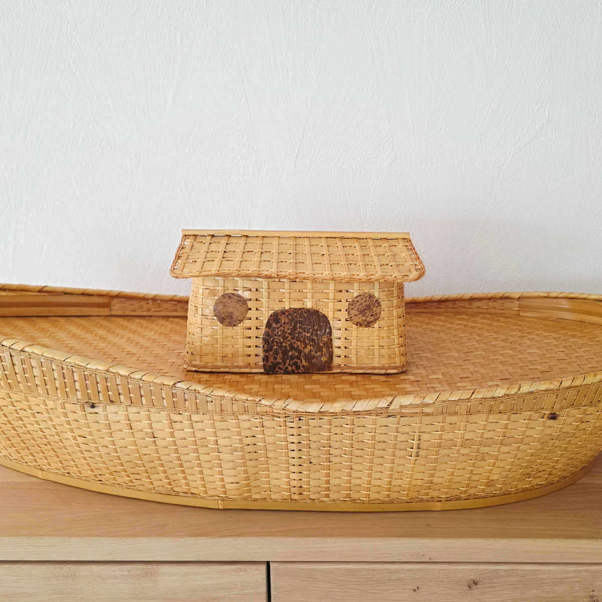 Steiff Arche Noah Schoff als Dekorationsobjekt ohne Teddybären und Tiere