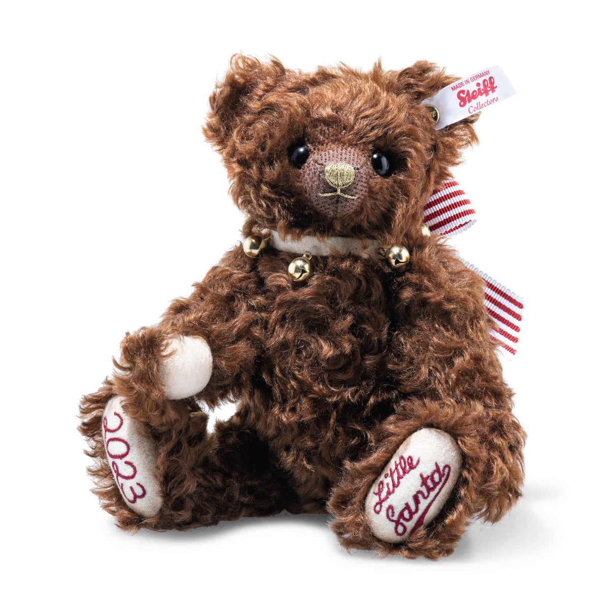 Steiff 679339 Little Santa Teddybär Bell 2023 Weihnachten