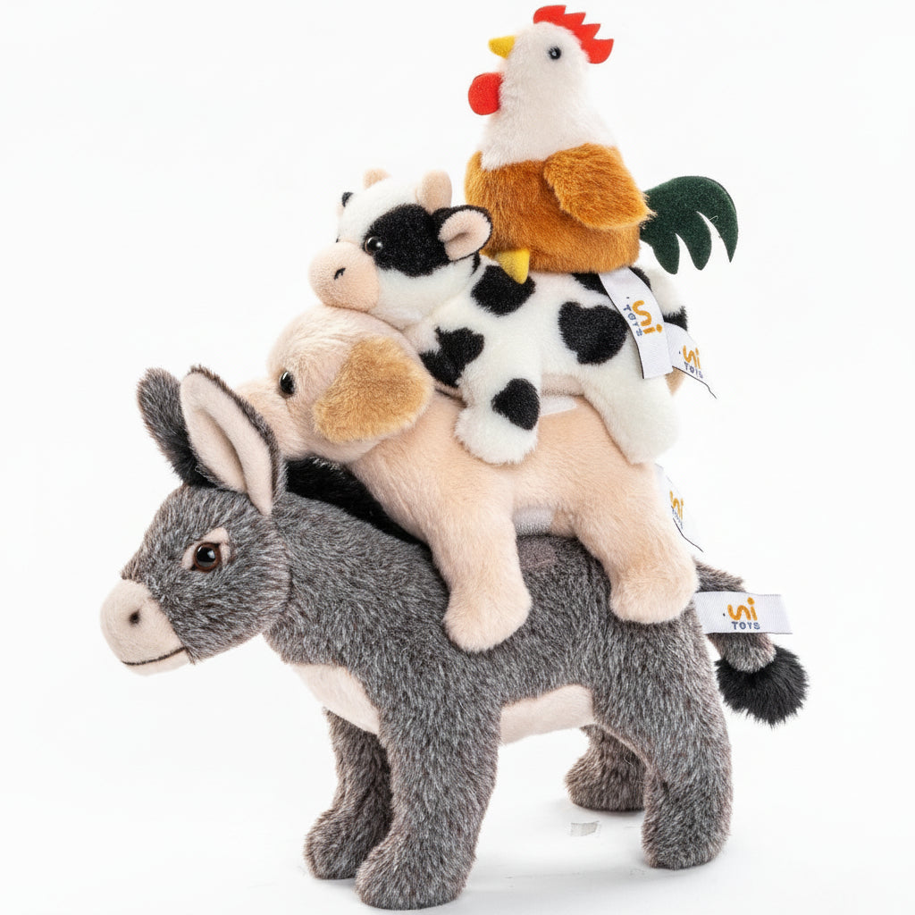 Uni-Toys Bremer Stadtmusikanten 32 cm Plüschtiere Märchenfiguren