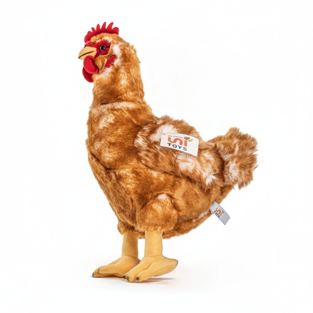 Uni-Toys Henne braun 37 cm Plüschtier Plüschhenne Vogel
