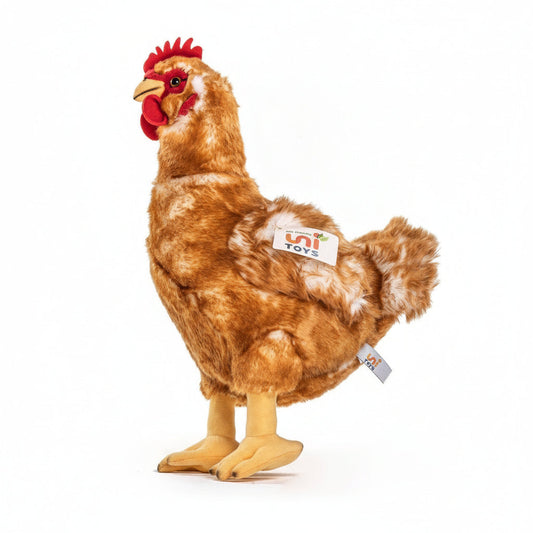 Uni-Toys Henne braun 37 cm Plüschtier Plüschhenne Vogel